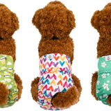 Reusable Dog Diapers Female Small Medium Large 3 Pack Washable Doggie Diapers Puppy Period Pants for Doggy Heat Cycle Peeing D29XS