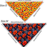 Dog Bandanas for Halloween,6Pcs Pet Triangle Bibs Scarf Autumn Cute Dog Bandanas Pumpkin Bat Spider Pet Scarf Accessories for Small Dogs Cats Pets(Random Color)