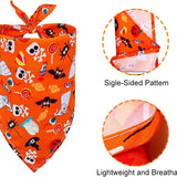 Dog Bandanas for Halloween,6Pcs Pet Triangle Bibs Scarf Autumn Cute Dog Bandanas Pumpkin Bat Spider Pet Scarf Accessories for Small Dogs Cats Pets(Random Color)