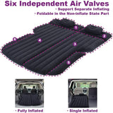 Inflatable Car Mattress, Car Bed for Back Seat, Car Air Mattress with Auto Air Pump, Portable Camping Mattress, Sleeping Pad (SUV Black)