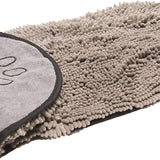 Shammy Dog Towels for Drying Dogs - Heavy Duty Soft Microfiber Bath Towel - Super Absorbent, Quick Drying, & Machine Washable - Must Have Dog & Cat Bathing Supplies | Grey 13X31