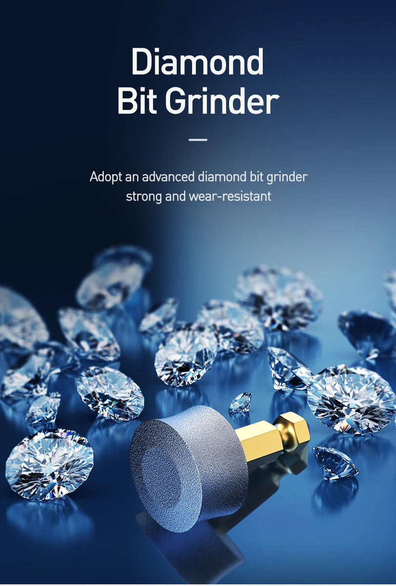 PAWSUNDAY Dog Nail Grinder with 2 LED Light 8000-10000 RPM Powerful Electric Pet Nail Trimmer for dog Cat and small animal