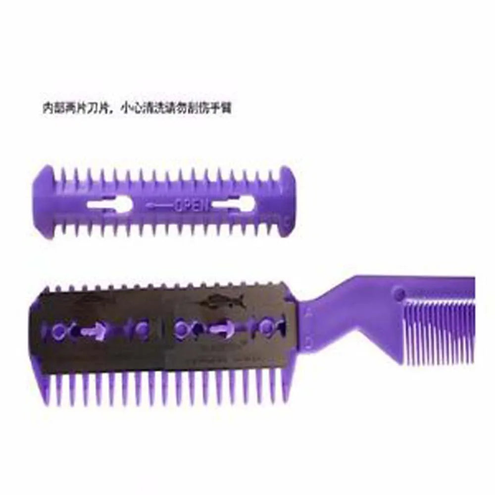 1PC Pet Dog Cat Hair Trimmer Comb Cutting Cut With 2 Blades Grooming Razor Thinning Hair Accessories