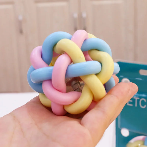 Rope Knot Pet Dog Interactive Toy Chewing Pentagram Natural Rubber Durable Small Dog Training Chewing Molar Teethbrush Pet Toy