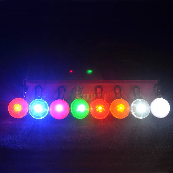 LED Flashlight Dog Cat Collar Glowing Pendant Night Safety Pet Leads Necklace Luminous Bright Decoration Collars For Dogs