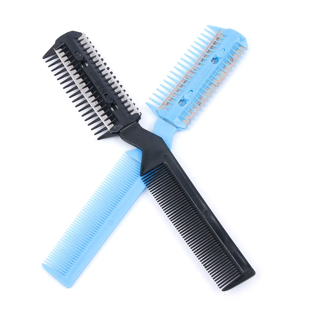 1PC Pet Dog Cat Hair Trimmer Comb Cutting Cut With 2 Blades Grooming Razor Thinning Hair Accessories