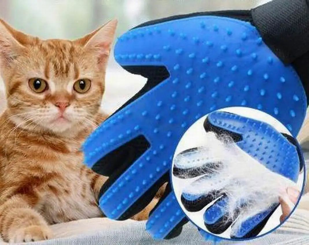 Pet Glove Anti-bite Cat Grooming Gloves dog Bath Clean Massage Hair Remover Brush Cat Hair Deshedding Comb right or left hand