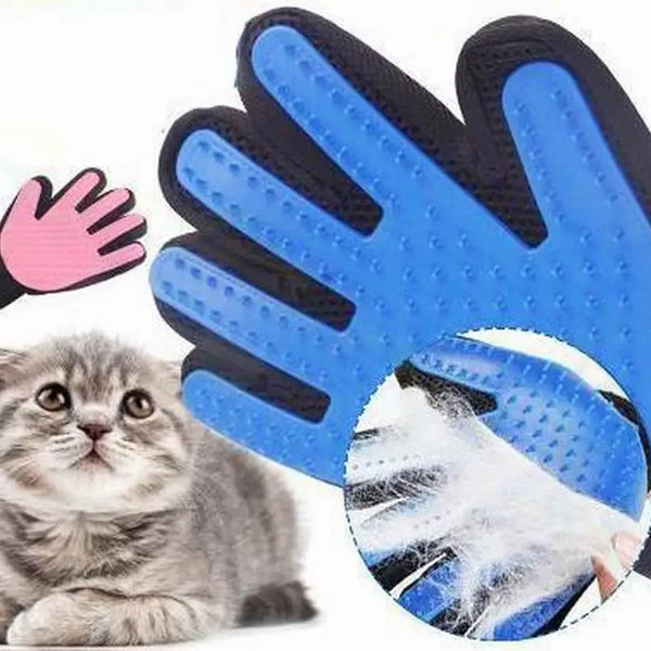 Pet Glove Anti-bite Cat Grooming Gloves dog Bath Clean Massage Hair Remover Brush Cat Hair Deshedding Comb right or left hand