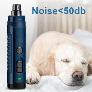 PAWSUNDAY Dog Nail Grinder with 2 LED Light 8000-10000 RPM Powerful Electric Pet Nail Trimmer for dog Cat and small animal