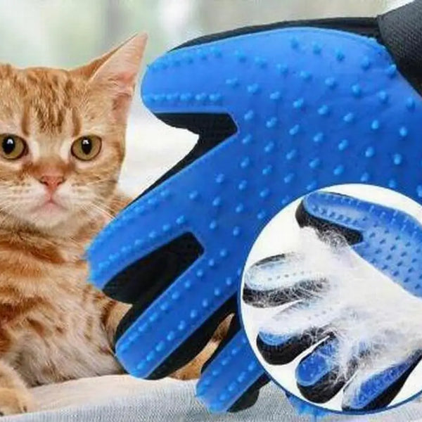 Pet Glove Anti-bite Cat Grooming Gloves dog Bath Clean Massage Hair Remover Brush Cat Hair Deshedding Comb right or left hand