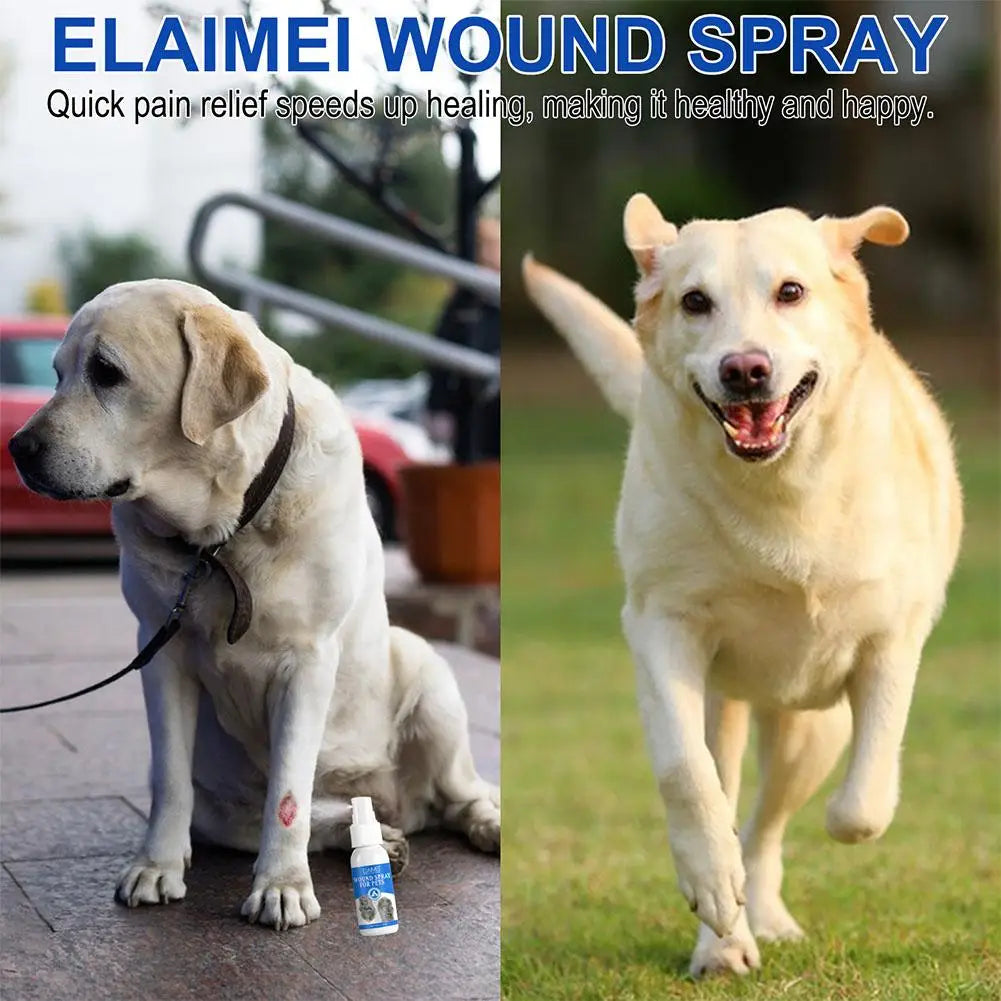 Pets Cats Dogs Prevent Infection Stop Bleeding Minor Skin Wounds Scalds Burns Scratches Topical Use Wound Care Spray