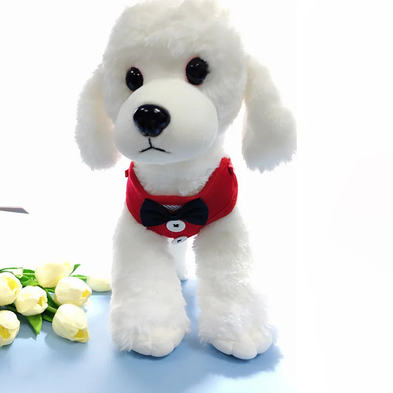 Elegant Bow Dog Collars Necktie Traction Rope Christmas Pet Harness for Small Medium Dogs Cat Chest Strap Dog Accessories Gifts