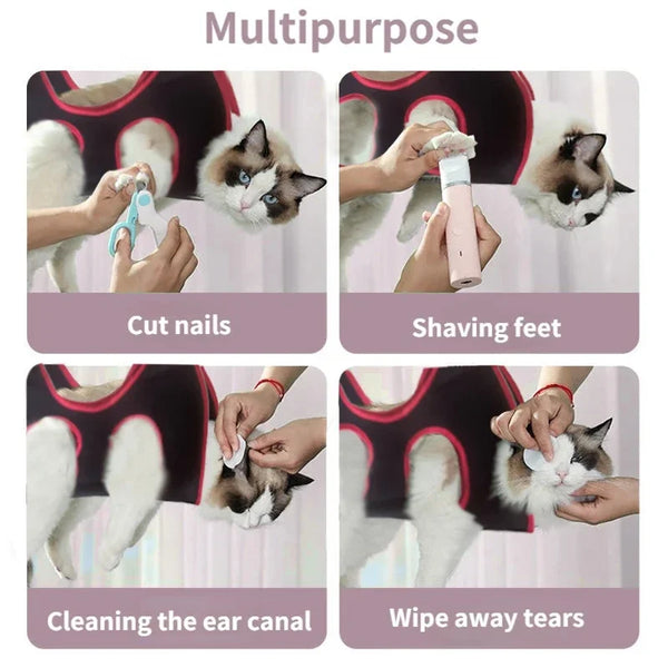 Cat Dog Grooming Nail Cutting Anti Scratch Bite Fixed Bag Bath Trimming Restraint Bag Beauty Hammock Hanging Pet Supplies
