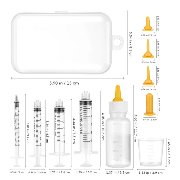Pet Feeding Set Kitten Feeding Kit Kitten Bottle Puppy Feeding Newborn Small Animals Kitten Pacifier Pet Nursing