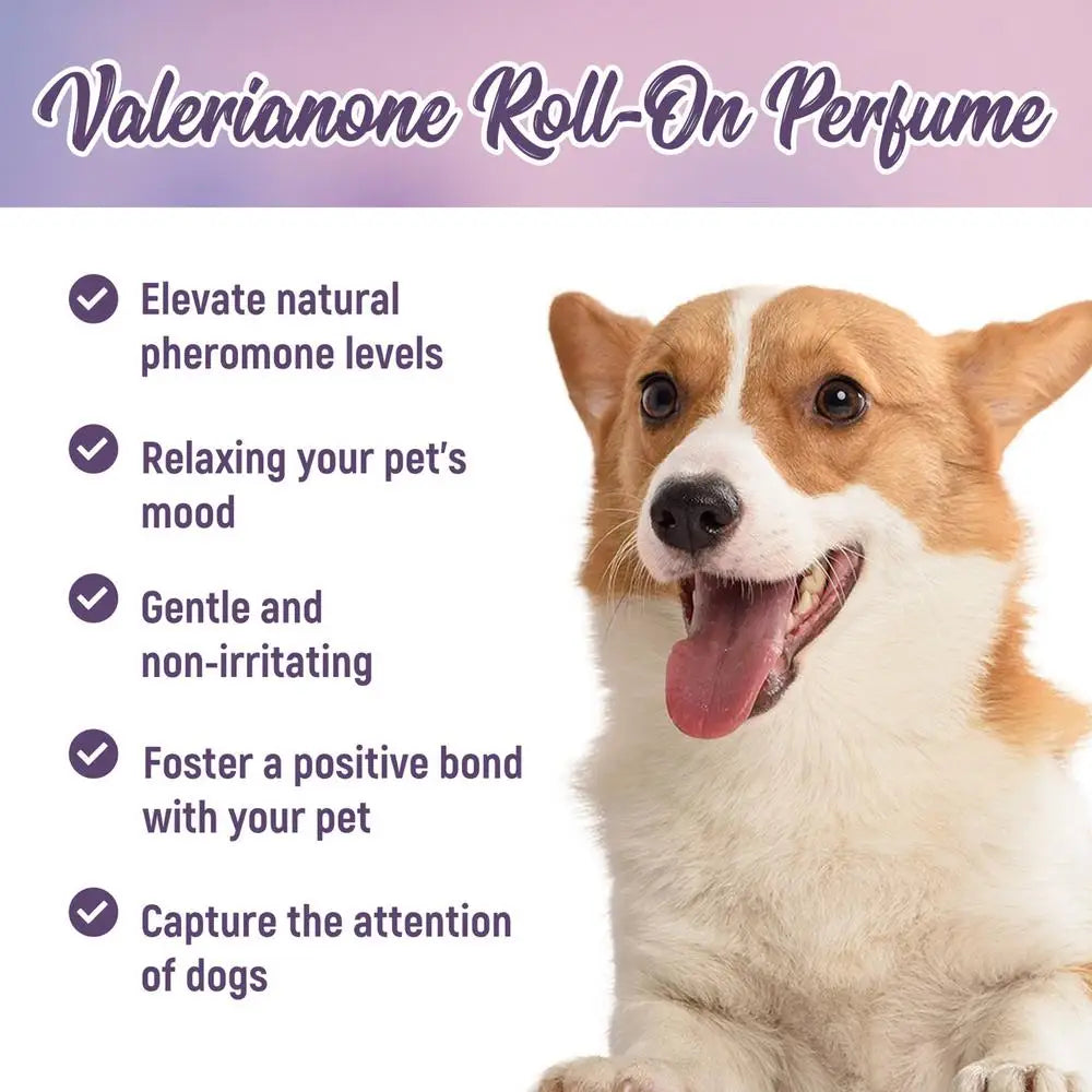 Dog Perfume Fur Conditioner Dog Fragrance Pet Mood And Relieve Dog Anxiety Rolling Beads Design Long-Lasting Clean Pet Calming