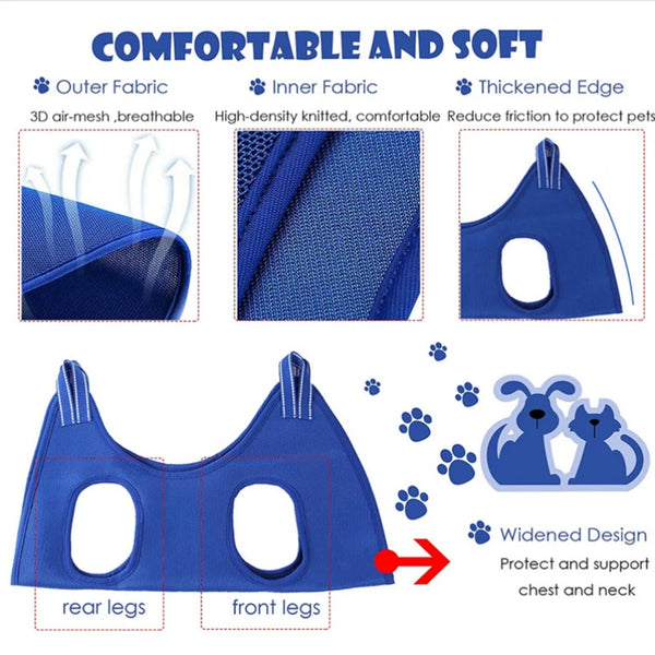 Cat Dog Grooming Nail Cutting Anti Scratch Bite Fixed Bag Bath Trimming Restraint Bag Beauty Hammock Hanging Pet Supplies