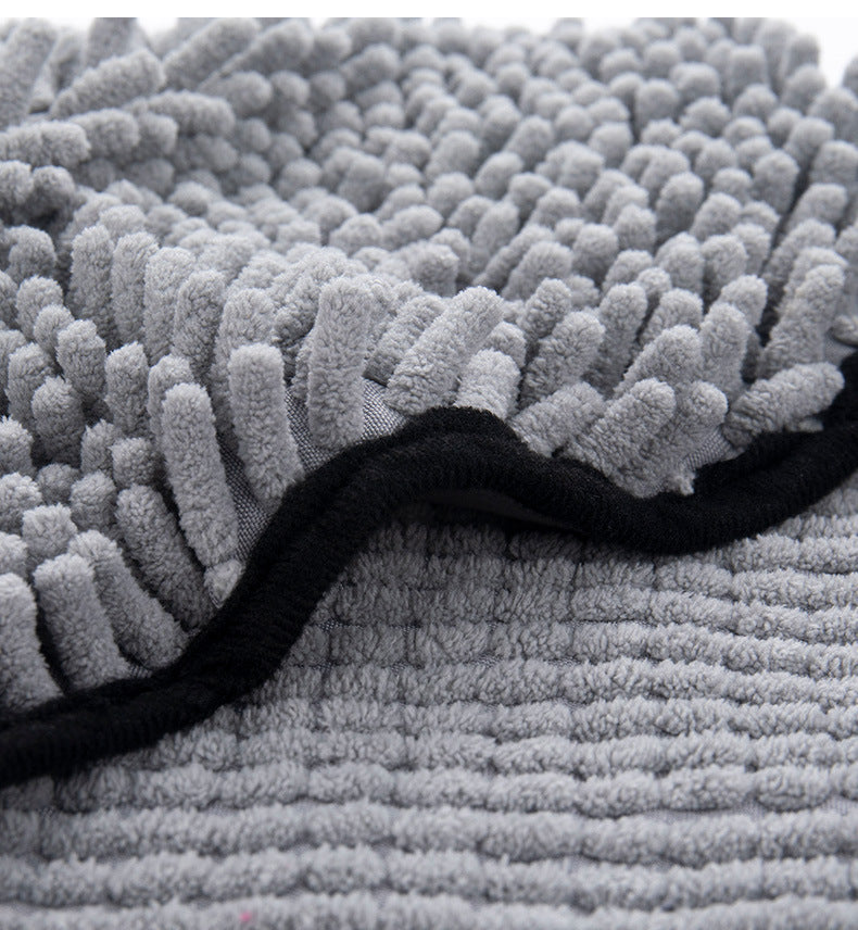 Soft Dog Bath Robe Towel Quick Dry Pet Towel Fiber Absorbent Cat Bath Towel Convenient Pet Cleaning Washcloth Dog Accessories