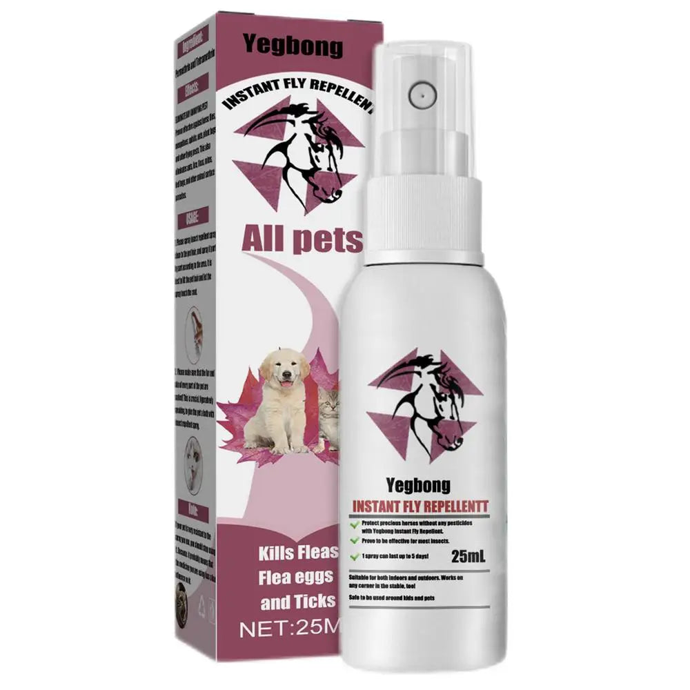 25ml Pet Insect Repellent Spray Drive Away Lice Fleas Ticks Steriliza-tion Relieve Skin Itching Suitable For Deworming Dogs Cats