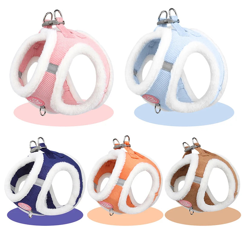 1/Set Puppy Dog Harness For Small Dogs Adjustable Kitten Cat and Leash Collar Accessories