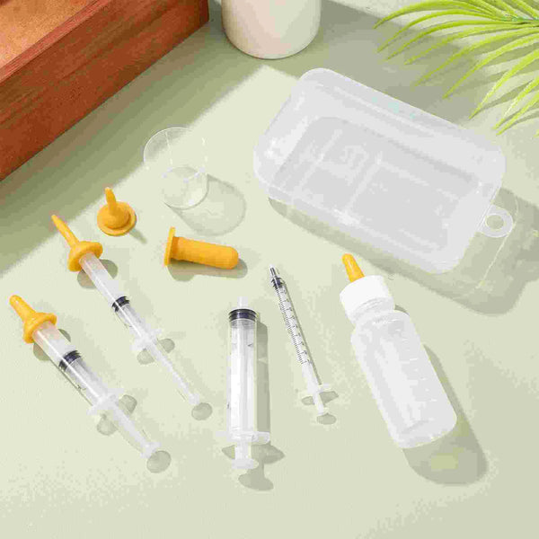 Pet Feeding Set Kitten Feeding Kit Kitten Bottle Puppy Feeding Newborn Small Animals Kitten Pacifier Pet Nursing