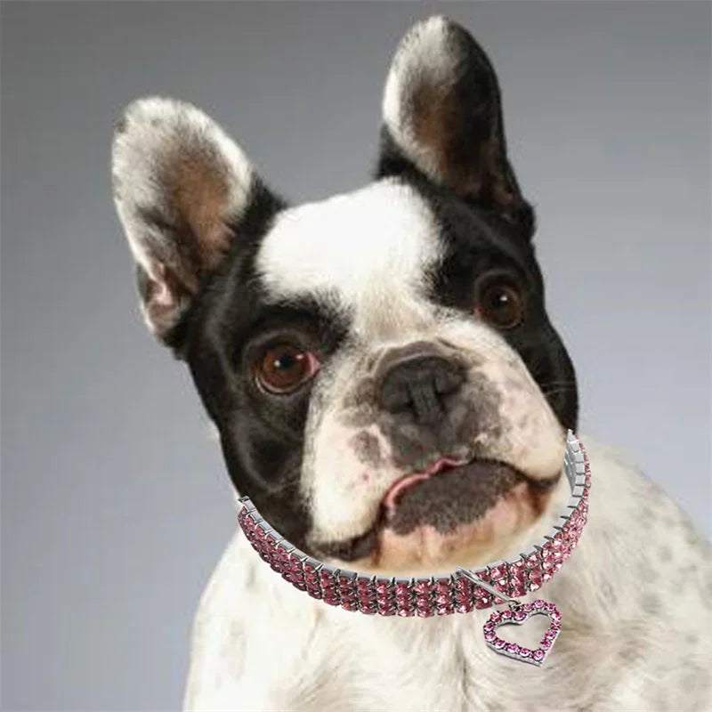 Dog Collars Bling Rhinestone Pet Crystal Diamond Collar For Dogs Cats Leashes Necklace Dog Accessories Pet Supplies