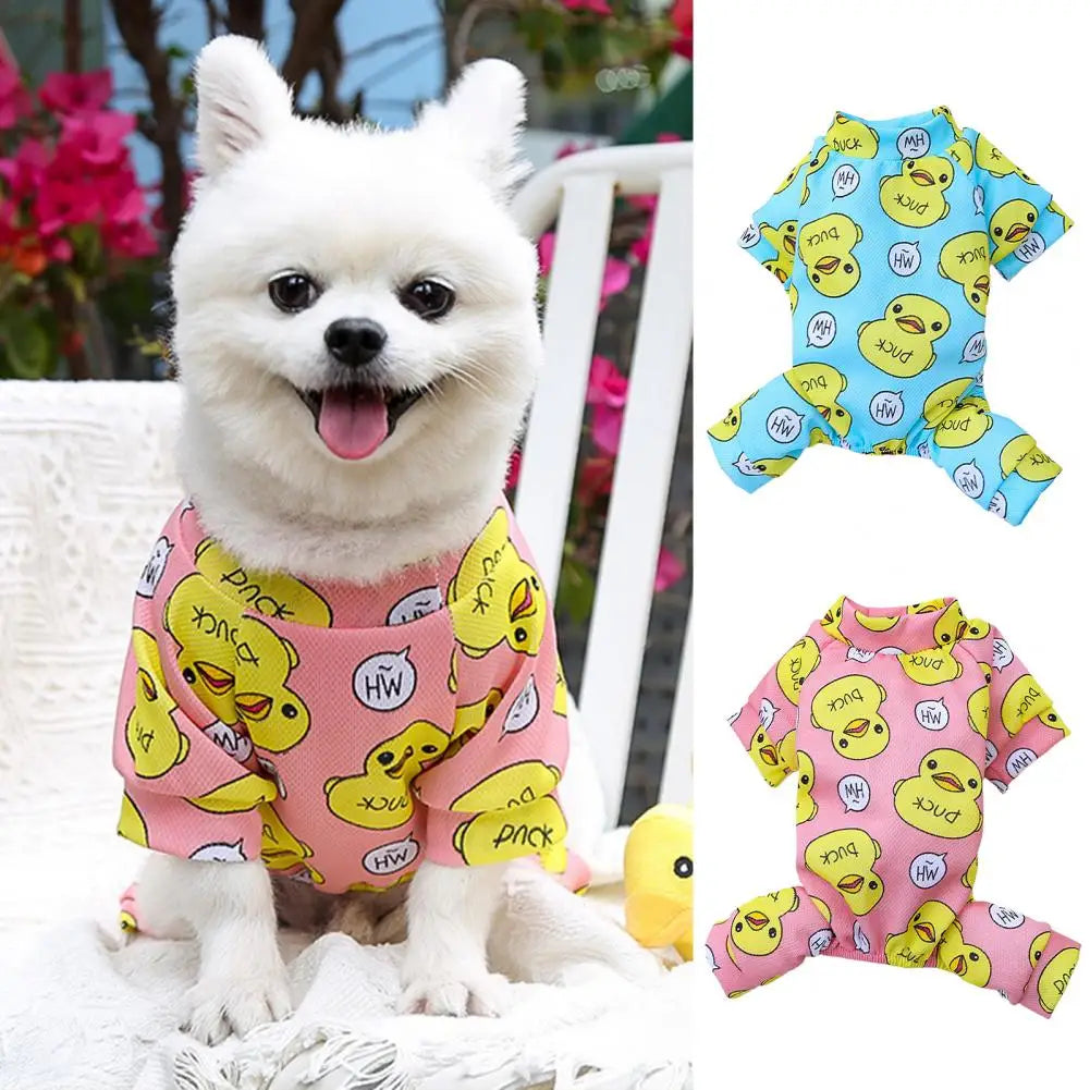 Pet Jumpsuit Adorable Decorating Dog Pajamas Soft Pet Onesies Small Warm Puppy Outfit Cat Clothing Pet Supplies