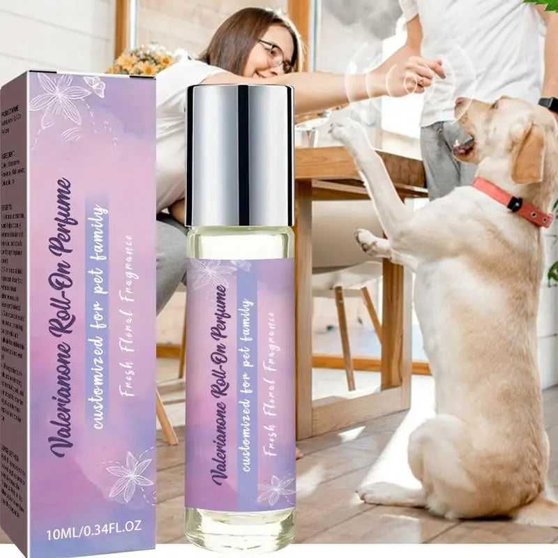 Dog Perfume Fur Conditioner Dog Fragrance Pet Mood And Relieve Dog Anxiety Rolling Beads Design Long-Lasting Clean Pet Calming