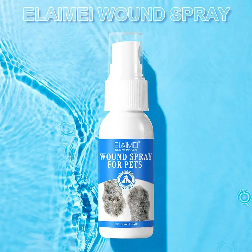 Pets Cats Dogs Prevent Infection Stop Bleeding Minor Skin Wounds Scalds Burns Scratches Topical Use Wound Care Spray