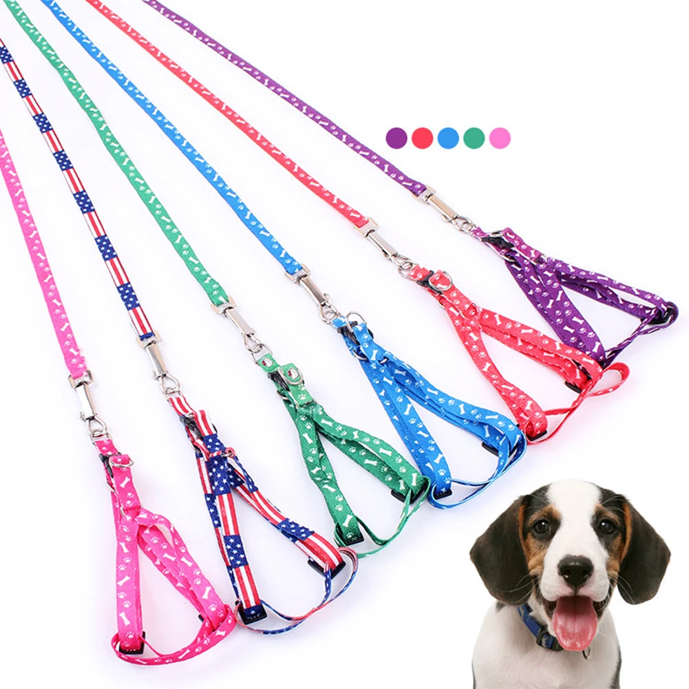 Polyester Pet Chest  Strap Soft Breathable Harness Rope Leash For Medium/large Dogs Cats Accessories Pet Supplies