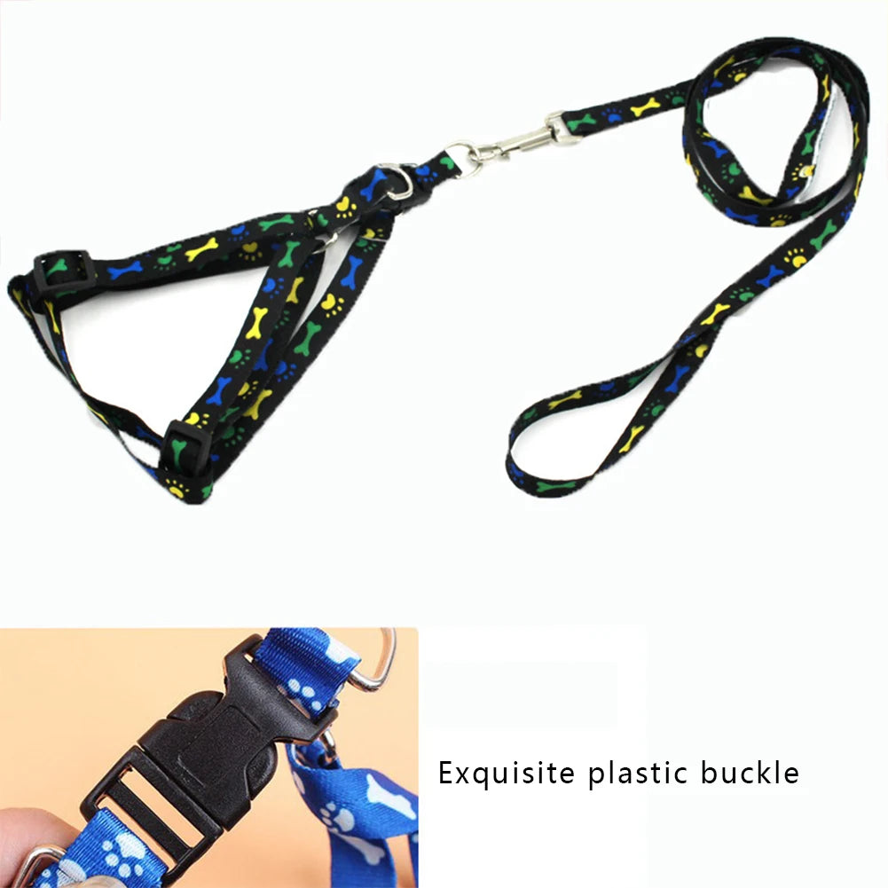 Polyester Pet Chest  Strap Soft Breathable Harness Rope Leash For Medium/large Dogs Cats Accessories Pet Supplies