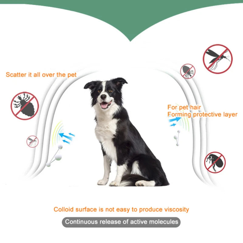 Pet Anti Flea Collar Adjustable Antiparasitic Cat Dog Necklace Portable Outdoor Anti-mosquito & Insect Repellent Pet Supplies