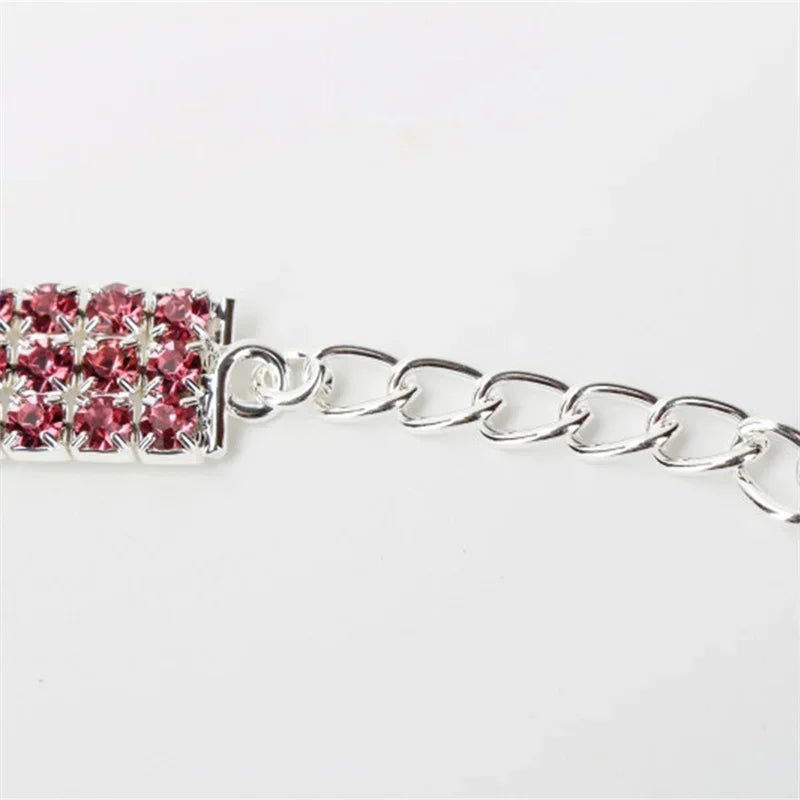 Dog Collars Bling Rhinestone Pet Crystal Diamond Collar For Dogs Cats Leashes Necklace Dog Accessories Pet Supplies