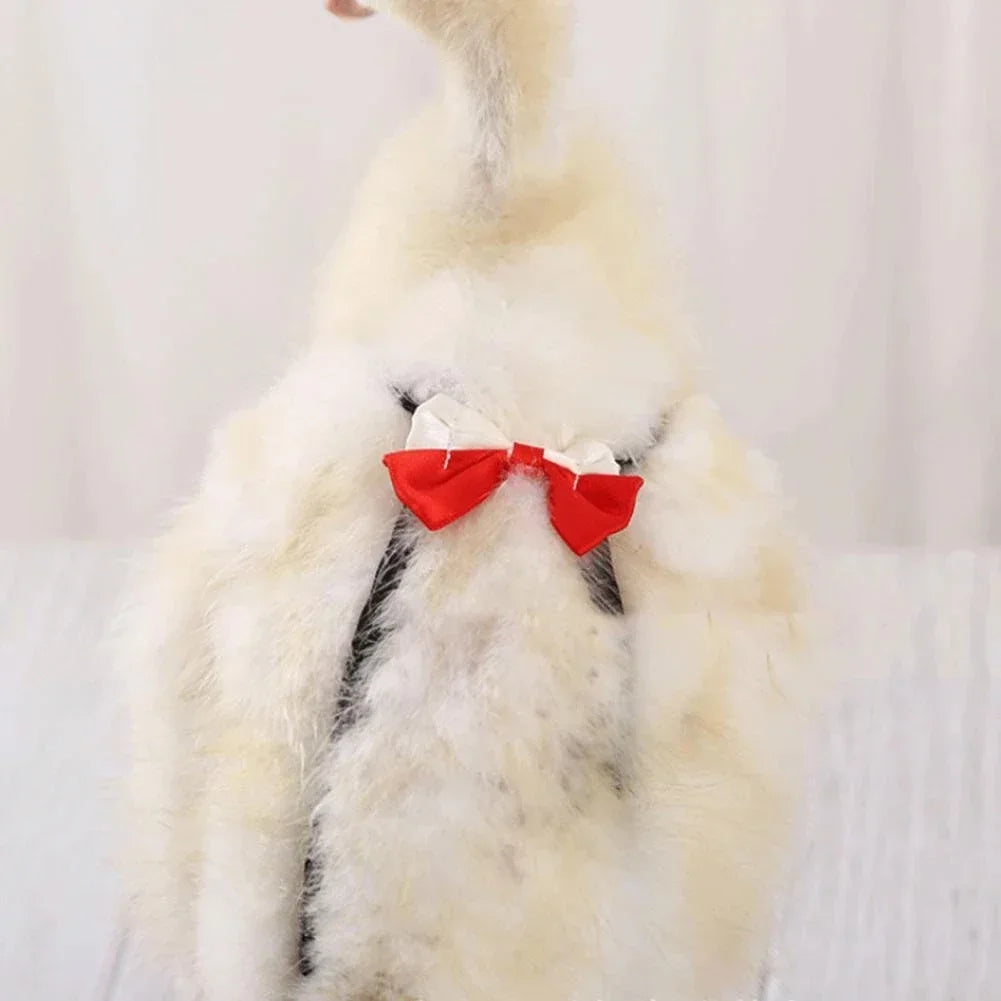Reusable S/M/L Farm Pet Goose Diaper Hen Chicken Duck Poultry Diaper Cloth Washable Costume Diaper with Bow Knot Goose Supplies