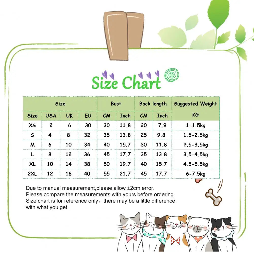 Pet Jumpsuit Adorable Decorating Dog Pajamas Soft Pet Onesies Small Warm Puppy Outfit Cat Clothing Pet Supplies