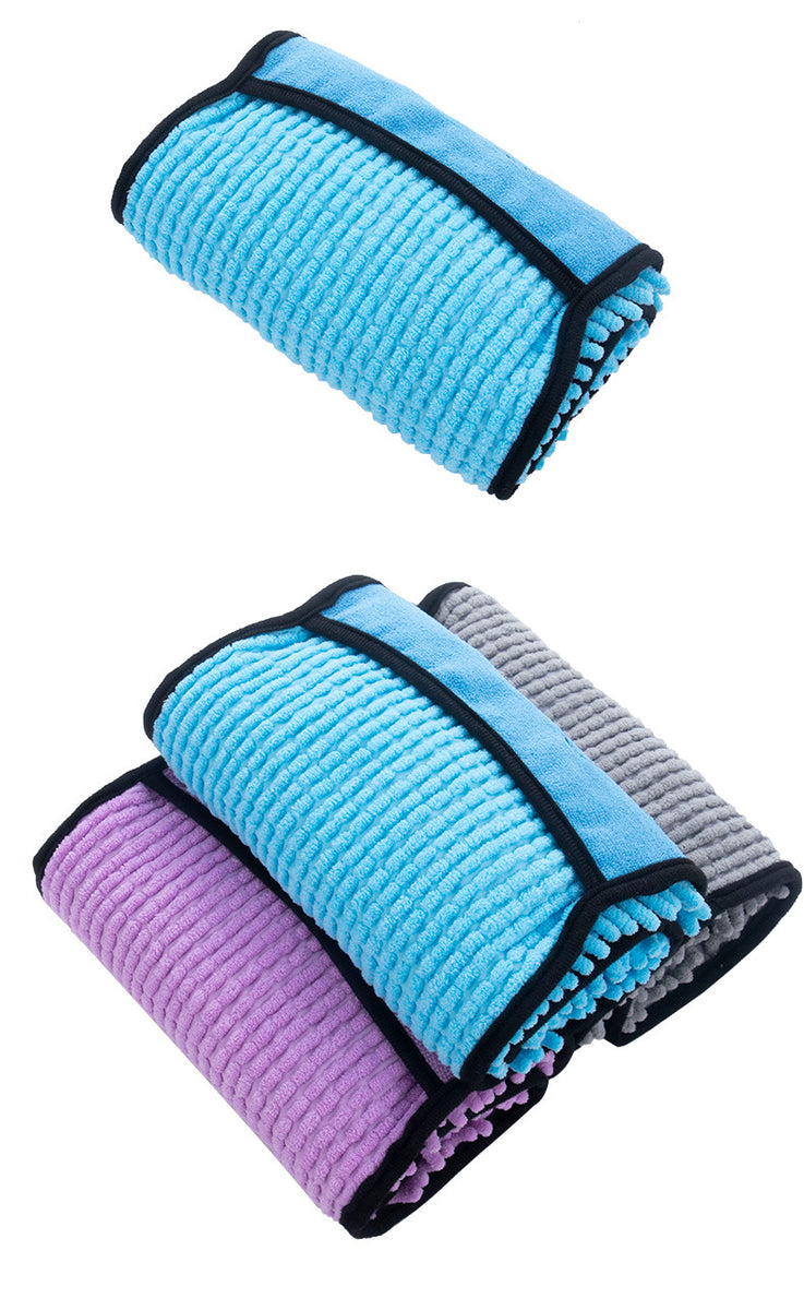 Soft Dog Bath Robe Towel Quick Dry Pet Towel Fiber Absorbent Cat Bath Towel Convenient Pet Cleaning Washcloth Dog Accessories