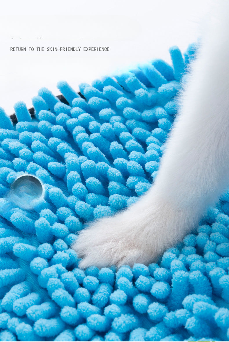 Soft Dog Bath Robe Towel Quick Dry Pet Towel Fiber Absorbent Cat Bath Towel Convenient Pet Cleaning Washcloth Dog Accessories