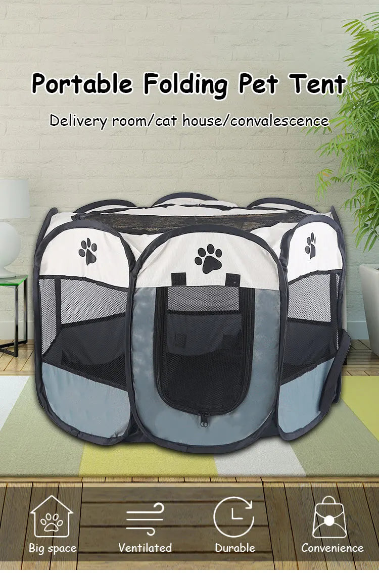 Lightweight Portable Folding Pet Tent Birthing Room Dog House Kennel Houses and Rooms Cats High Quality Durable Pet Playpen Cat