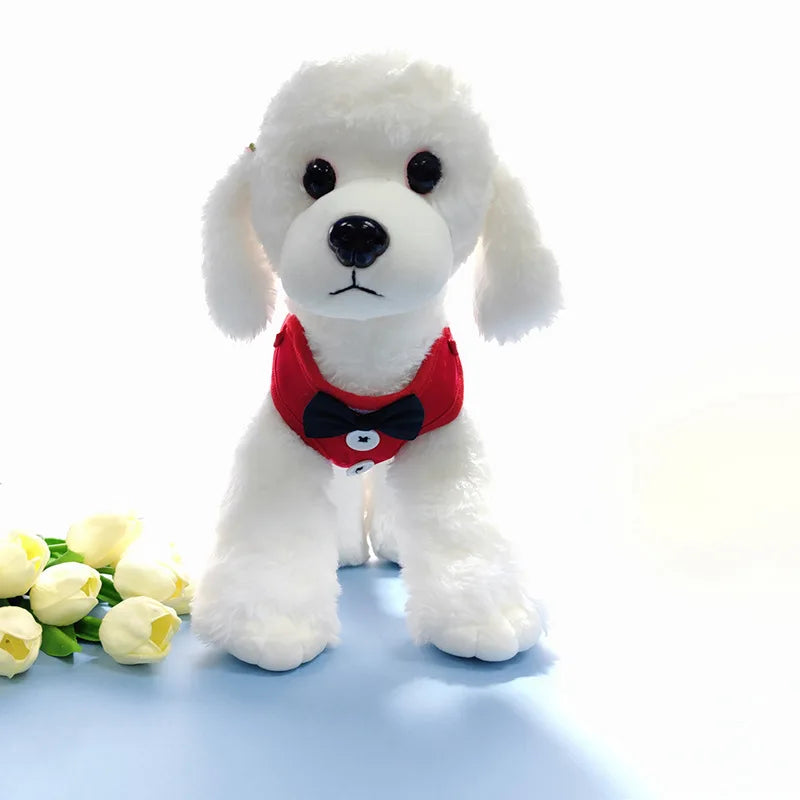 Elegant Bow Dog Collars Necktie Traction Rope Christmas Pet Harness for Small Medium Dogs Cat Chest Strap Dog Accessories Gifts