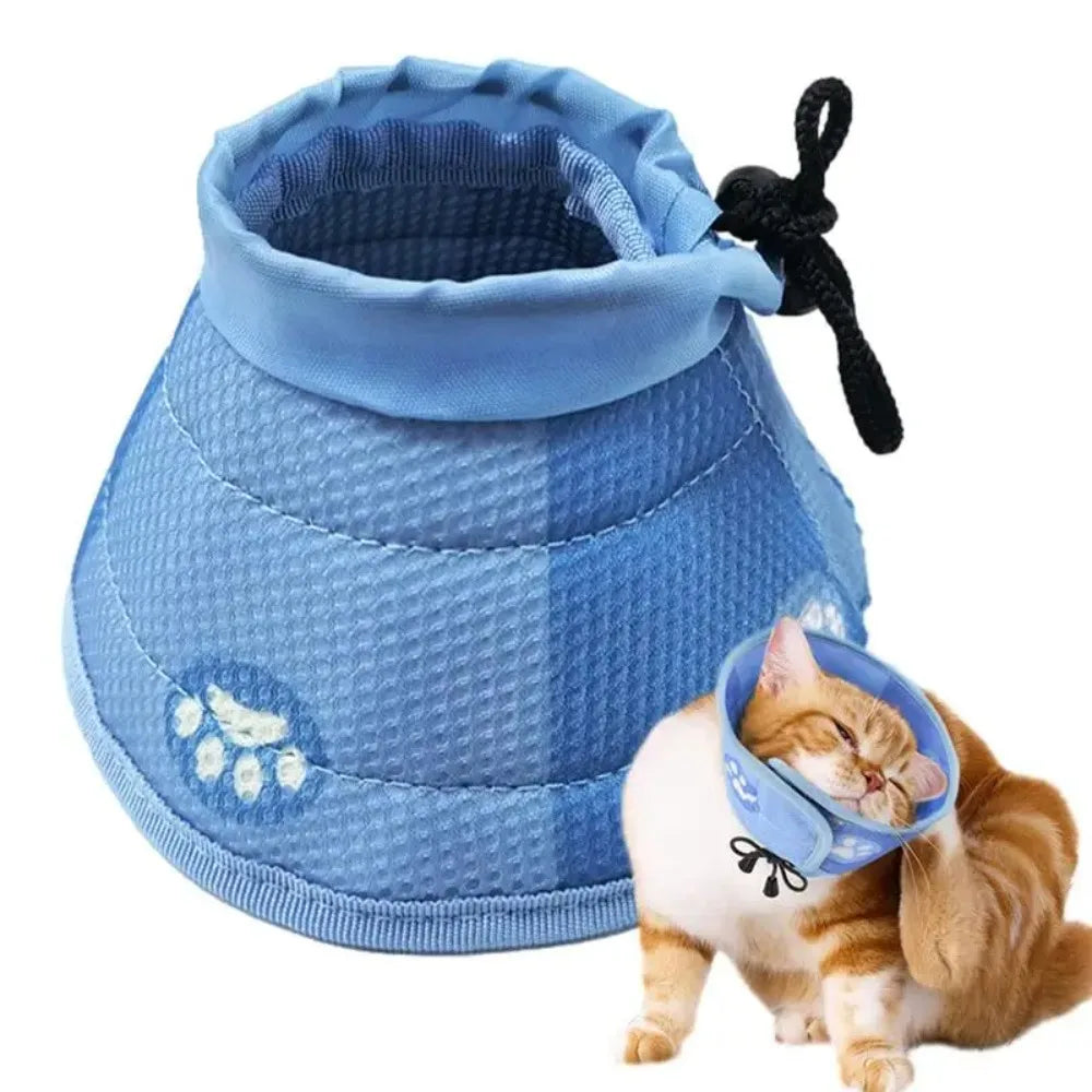 Pet Dog Neck Cone Recovery Collar Cat Elizabethan Adjustable Collar Anti-bite Protective Medical Neck Ring Pet Accessories