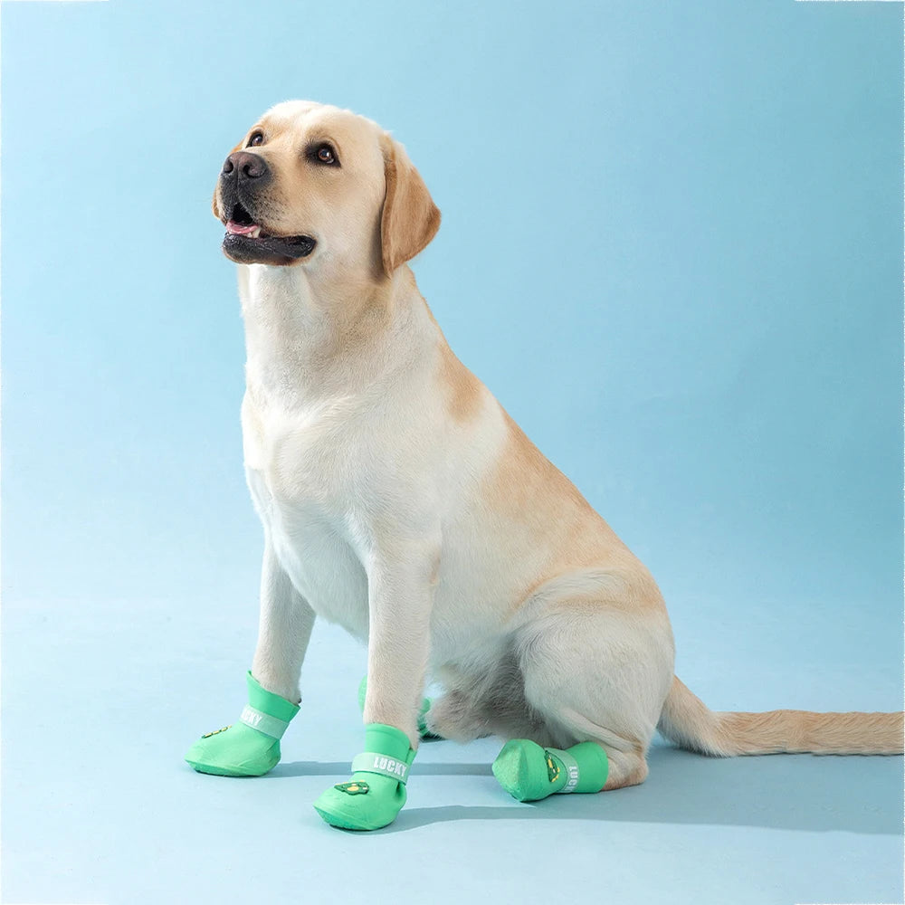 Waterproof Anti-Slip Rubber Rainshoe for Pets,Outdoor Shoe,Ankle Boots,Pet Accessories,Small Medium and Large Dogs and Cats,4PCs