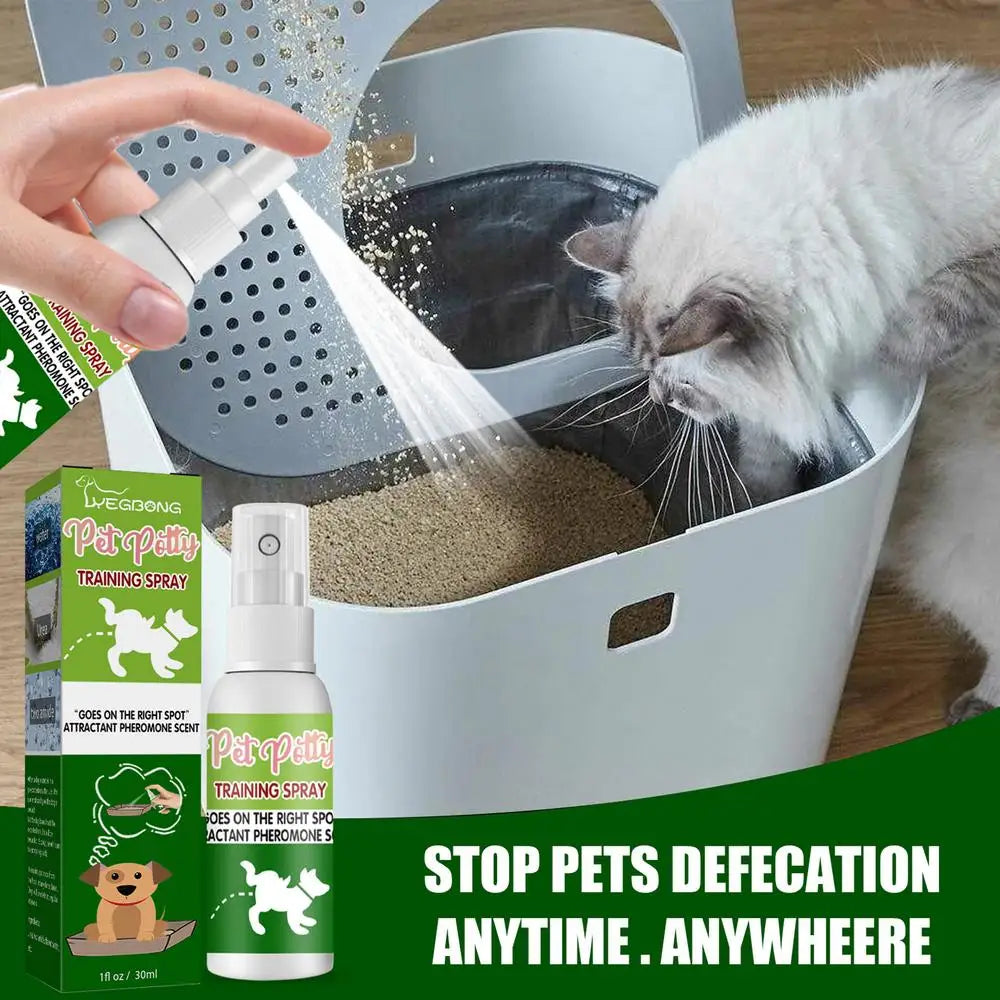 Pet Toilet Training Spray Inducer Dog Poops Cat Pee Positioning Defecation Puppy Stool Location Indoor Pet Potty Training Spray