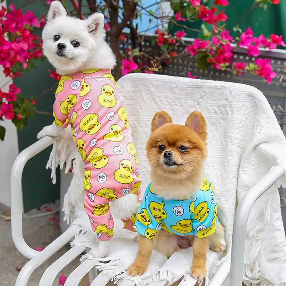 Pet Jumpsuit Adorable Decorating Dog Pajamas Soft Pet Onesies Small Warm Puppy Outfit Cat Clothing Pet Supplies