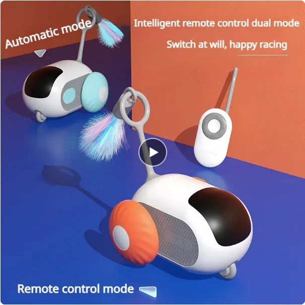 Smart Cat Toys Rolling Ball Pet Cat Owner Interactive Toys Automatic Bouncing Ball USB Self Hi Teasing Kittens Jumping Ball