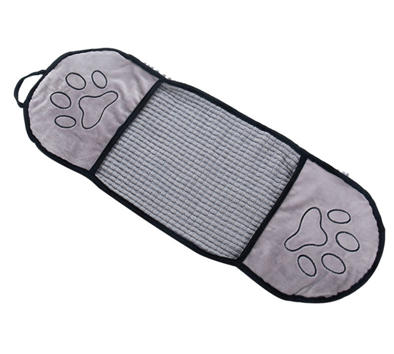 Soft Dog Bath Robe Towel Quick Dry Pet Towel Fiber Absorbent Cat Bath Towel Convenient Pet Cleaning Washcloth Dog Accessories