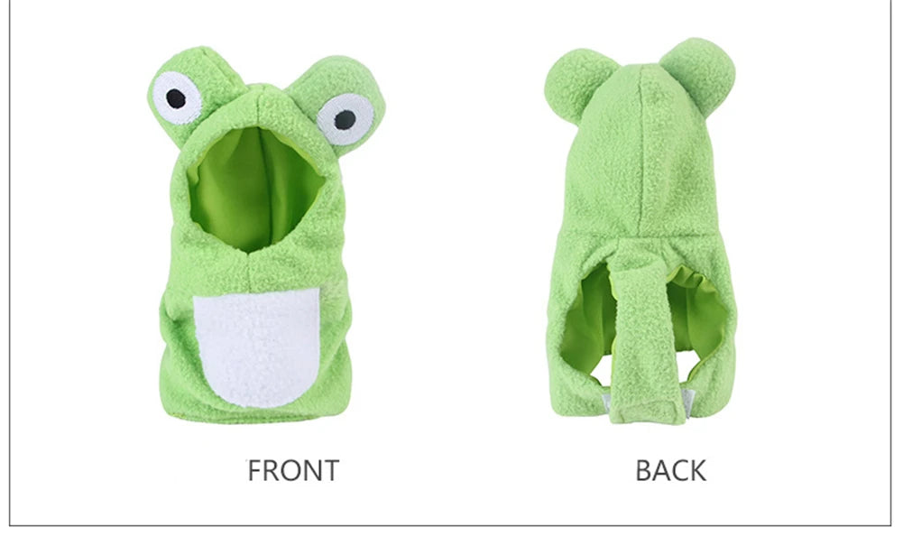 Funny Frog Shape Bird Clothes Medium Large Pet Birds Flight Suit Parrot Cockatiel Pigeons Green Cheek Conure Parakeet Clothing