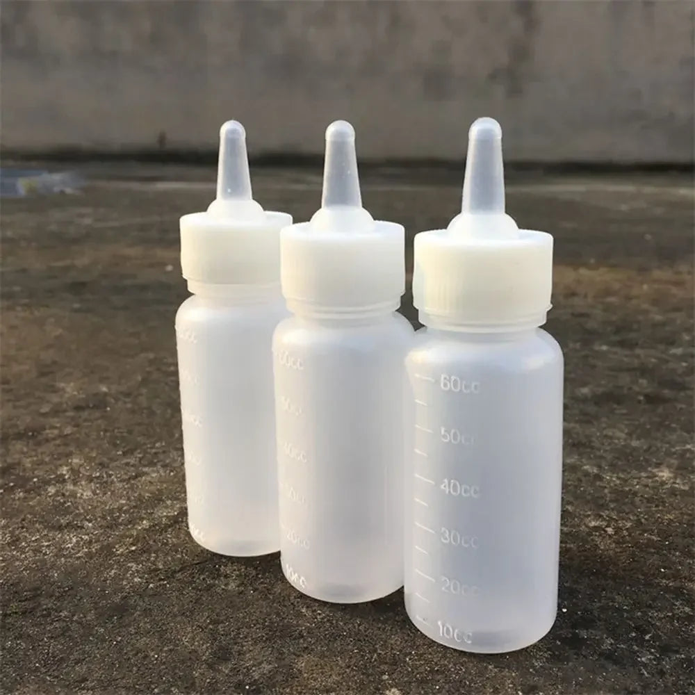 60ml Pet Nursing Milk Bottle Kits Nursing Bottle Mini Nipple Cat Feeding Bottle for Newborn Small Animal Kittens Puppies Rabbits