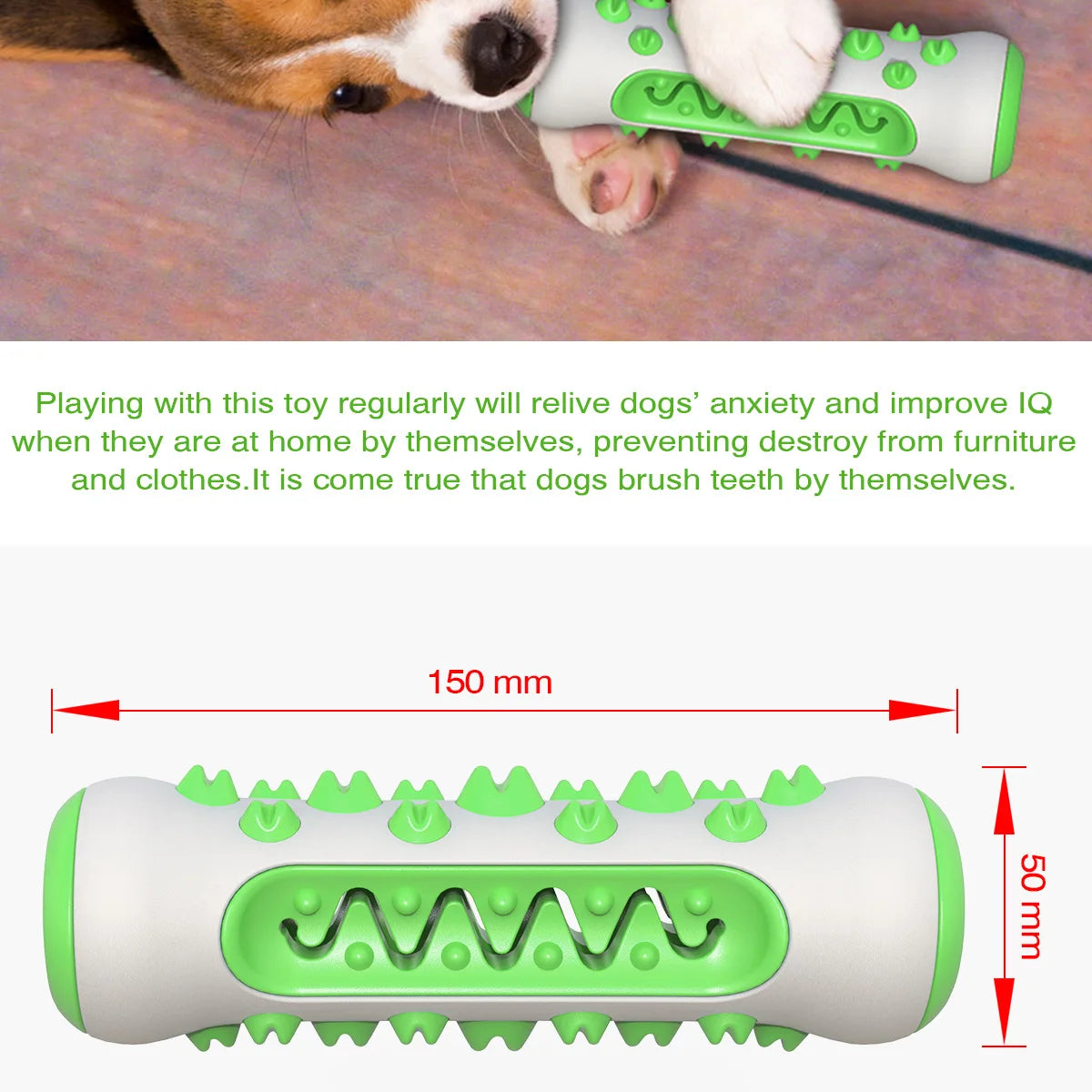 Dog Teething Rod Toothbrush Stick Molar Toys Dog Chew Supplies Pet  Teeth Cleaning Training Interactive Toy