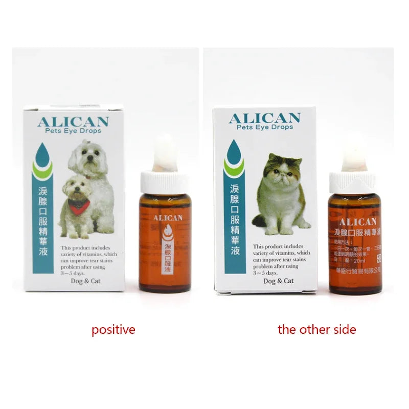 1pcs Taiwan ALICAN Tear Duct Lacrimal Gland Oral Essence Liquid and Cat Pet Dog To Tear Tear Artifact