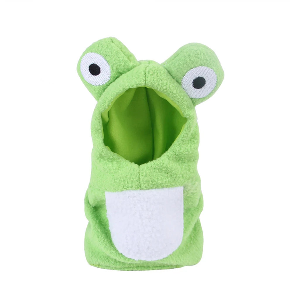 Funny Frog Shape Bird Clothes Medium Large Pet Birds Flight Suit Parrot Cockatiel Pigeons Green Cheek Conure Parakeet Clothing