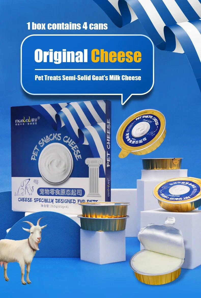 Dogs Cheese Original State Goat's Milk Cheese Bacteria Adult Dog Wet Food Goat's Milk Benefit Calcium Supplement Canned Snacks